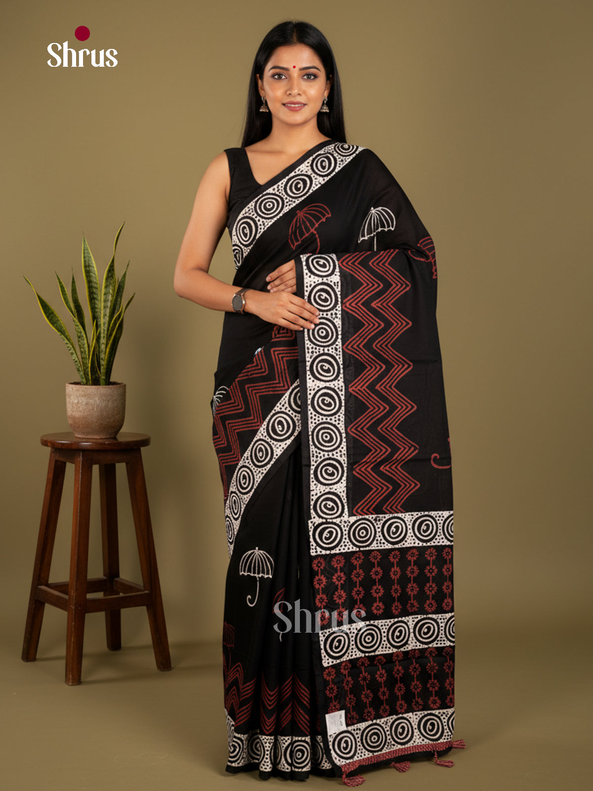 Jaipur cotton Saree - EBS23225 - Shop on Shrus.com