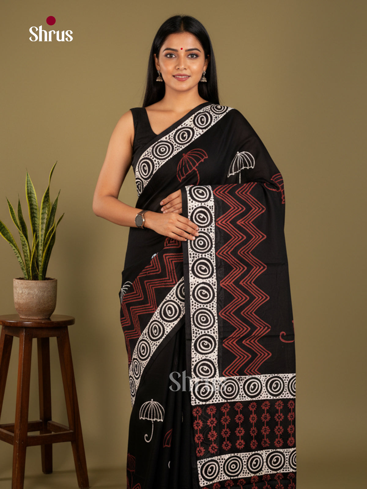 Jaipur cotton Saree - EBS23225 - Shop on Shrus.com