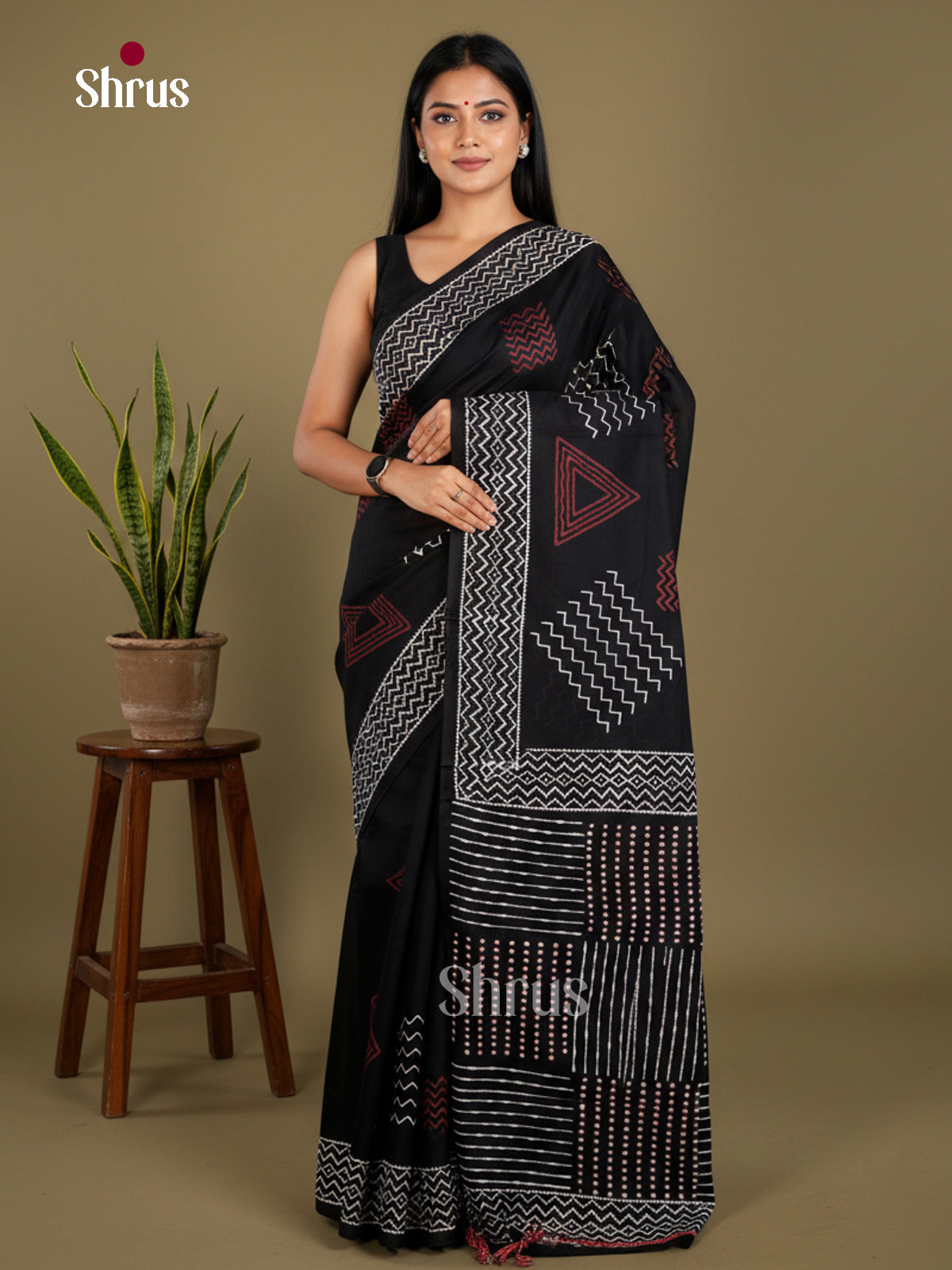 Jaipur cotton Saree - EBS23227 - Shop on Shrus.com