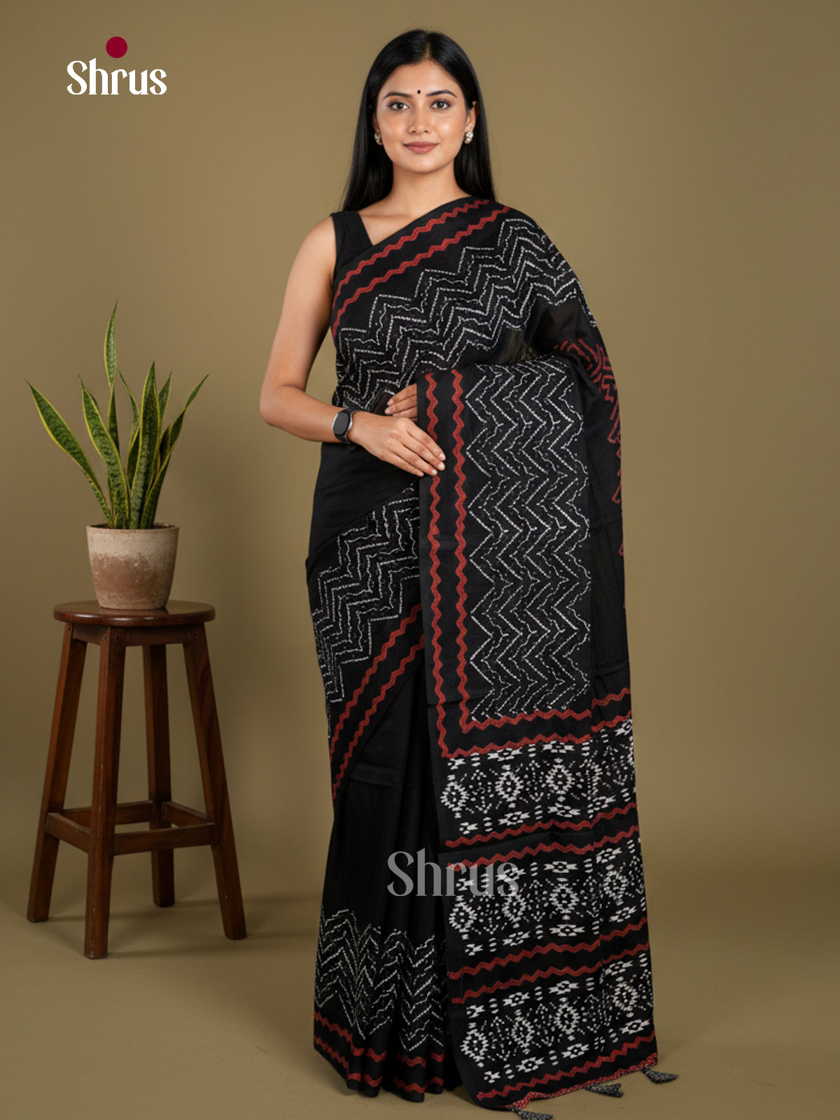 Jaipur cotton Saree - EBS23230 - Shop on Shrus.com
