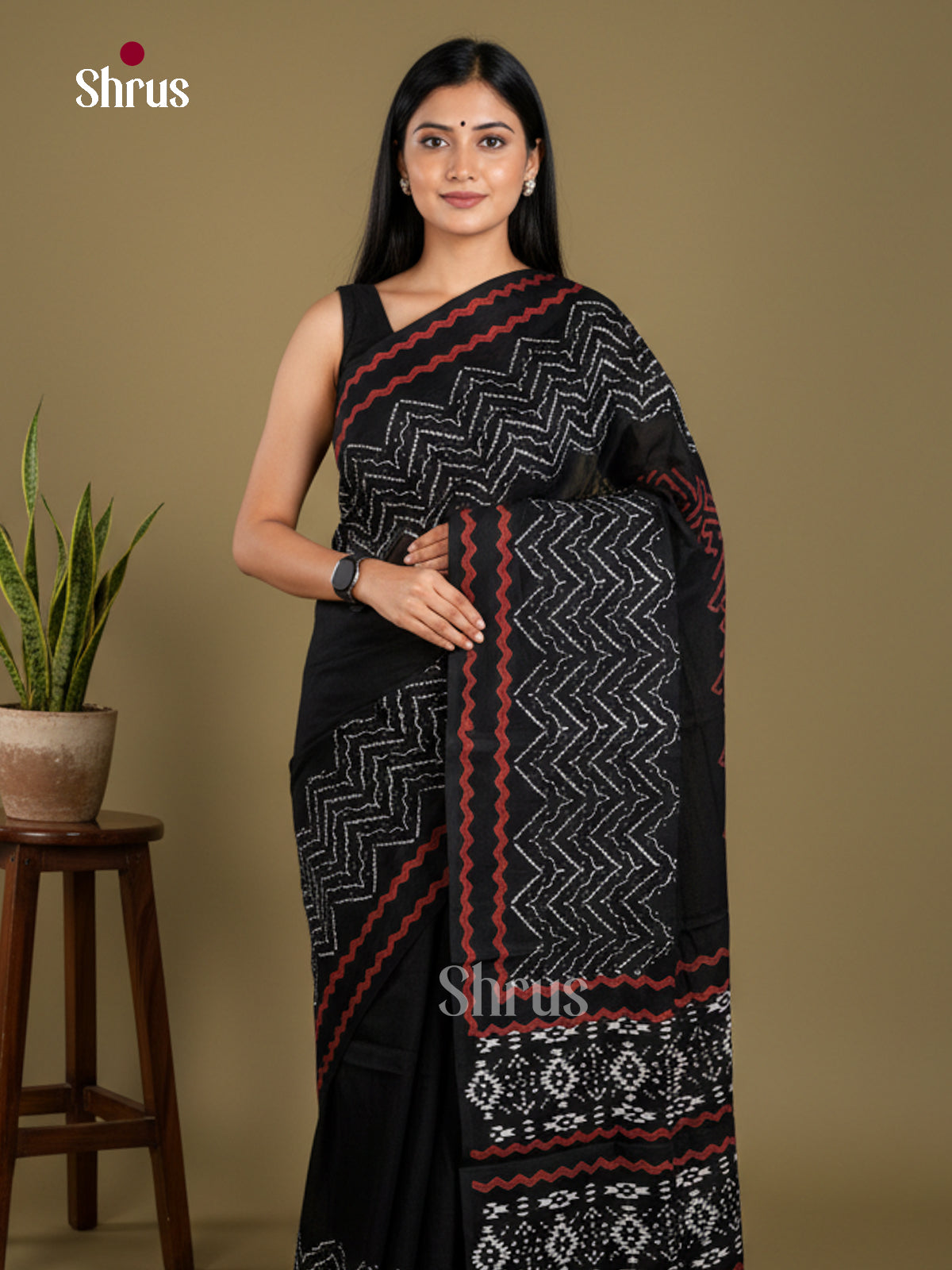 Jaipur cotton Saree - EBS23230 - Shop on Shrus.com