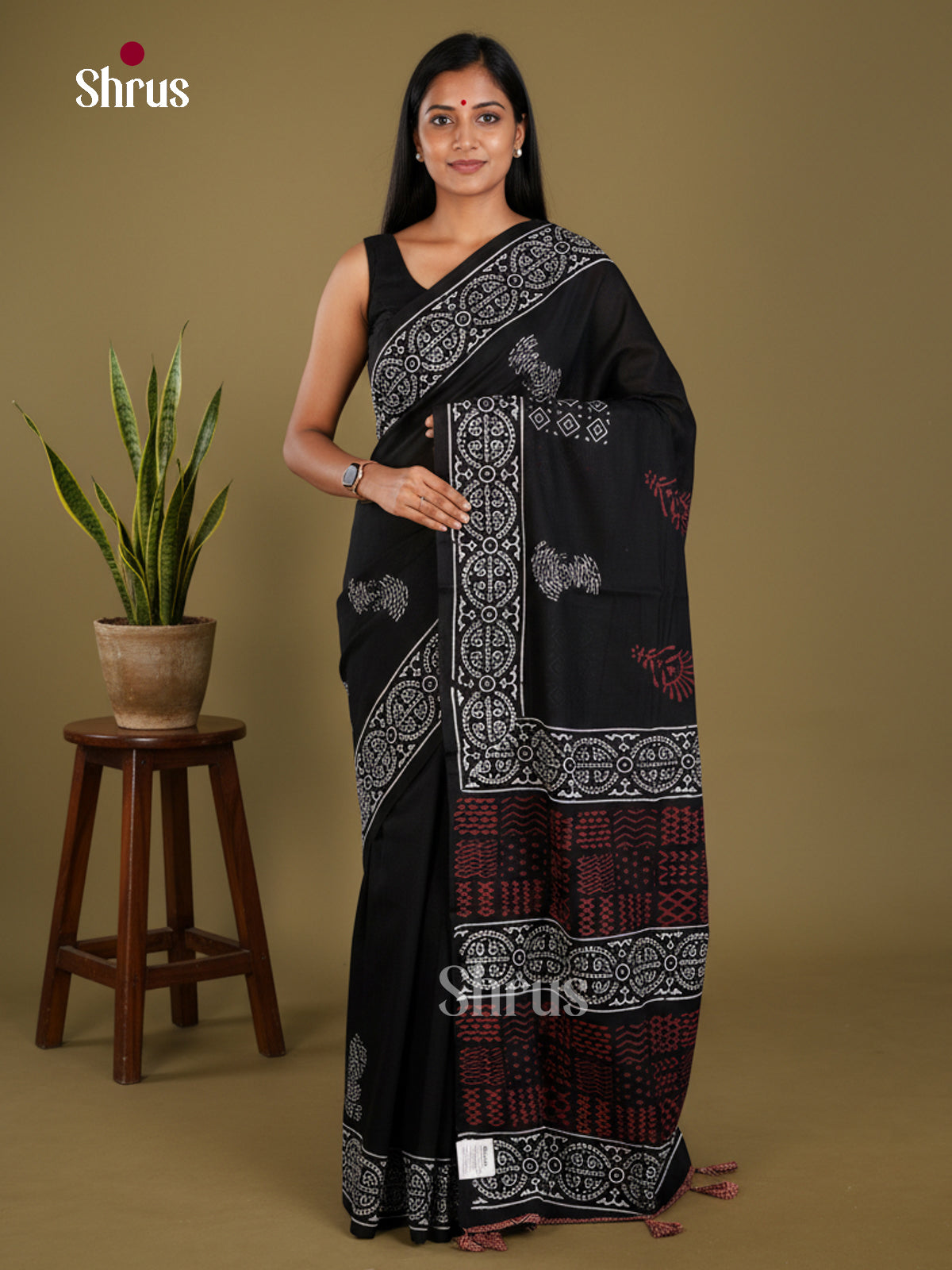 Jaipur cotton Saree - EBS23233 - Shop on Shrus.com