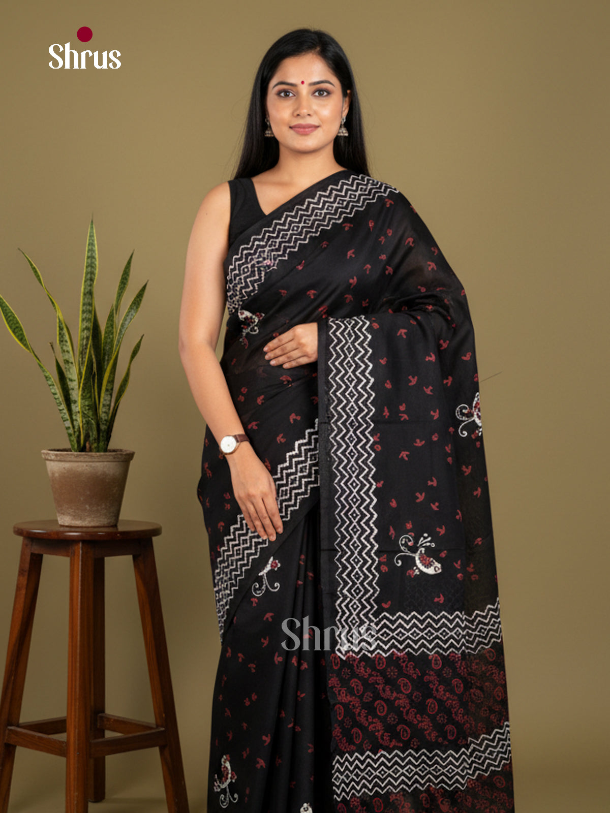 Jaipur cotton Saree - EBS23234 - Shop on Shrus.com