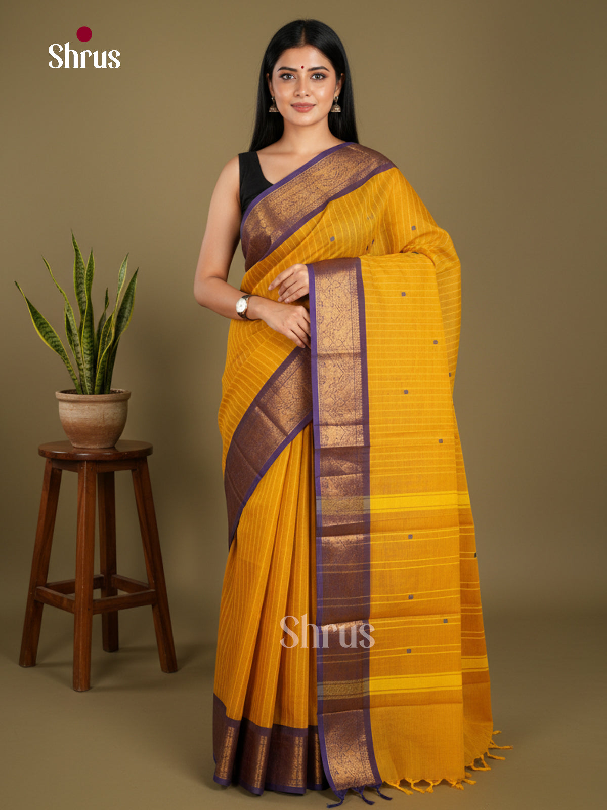 Chettinad Cotton Saree - EBS25006 - Shop on Shrus.com