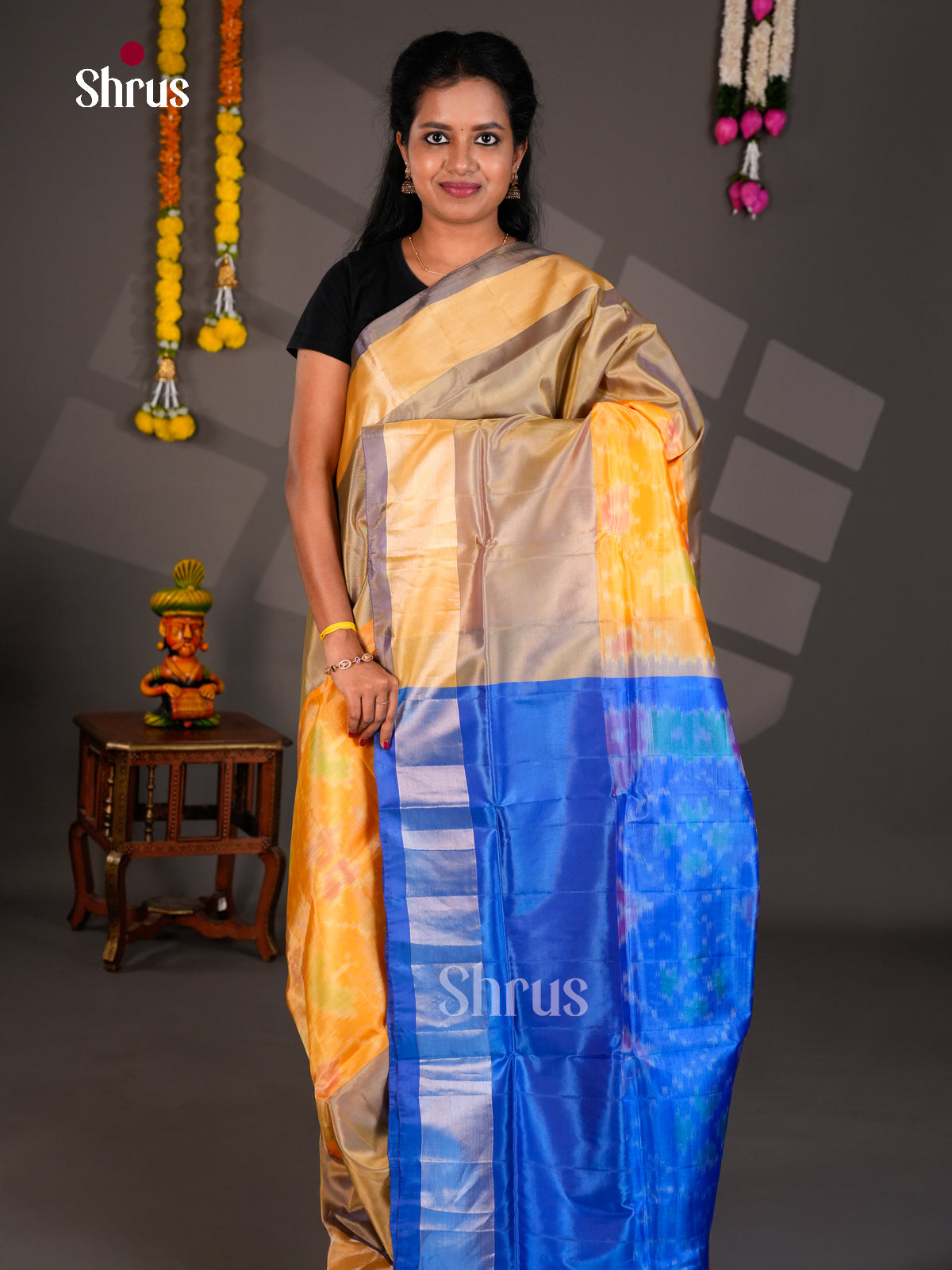 Semi uppada Saree - EBS25011 - Shop on Shrus.com