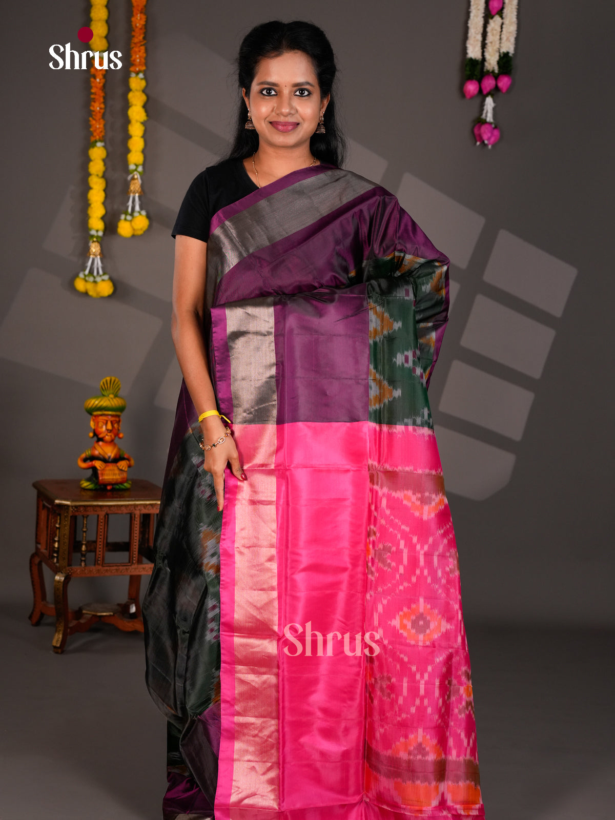Semi uppada Saree - EBS25017 - Shop on Shrus.com