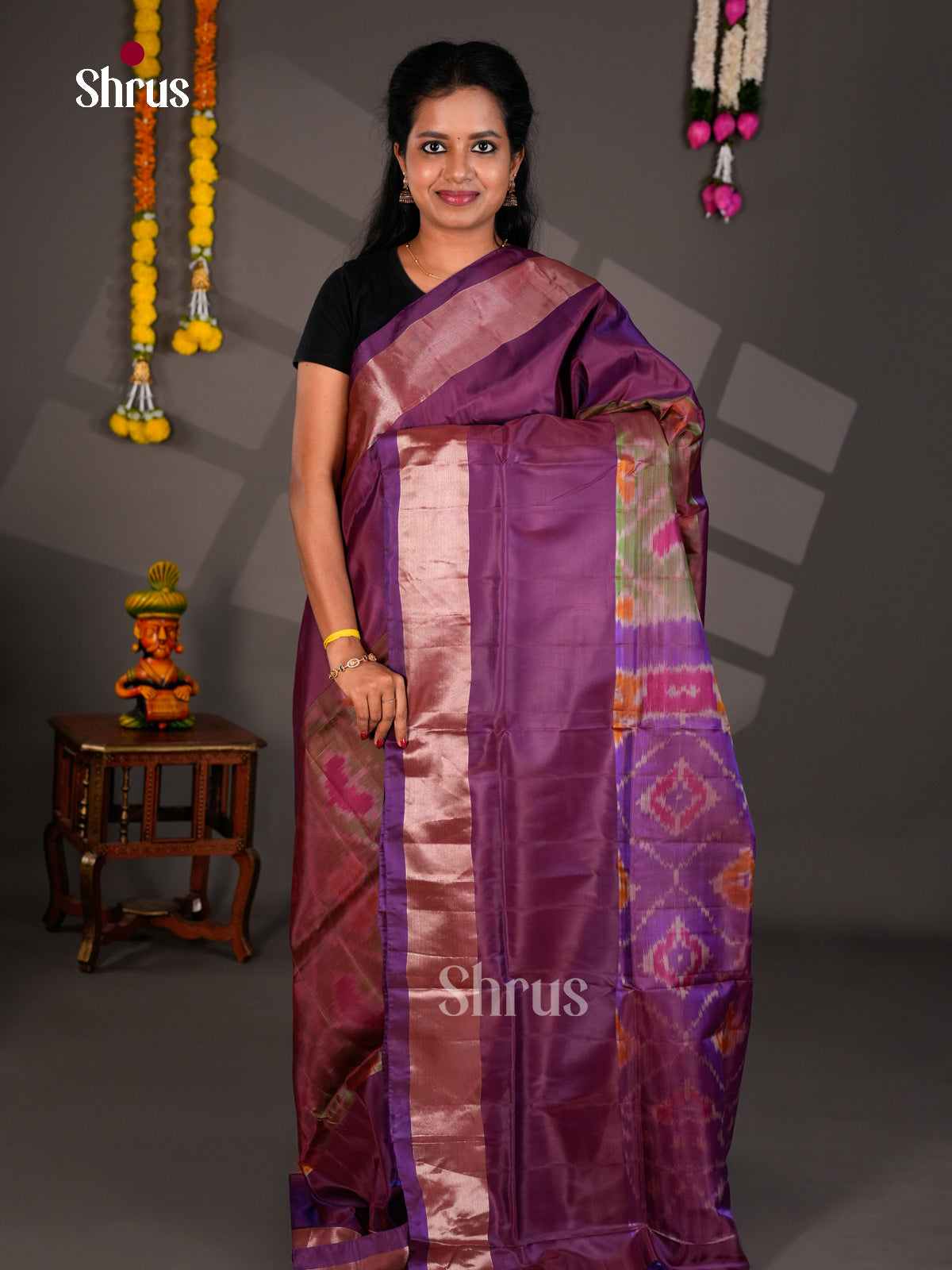 Semi uppada Saree - EBS25020 - Shop on Shrus.com