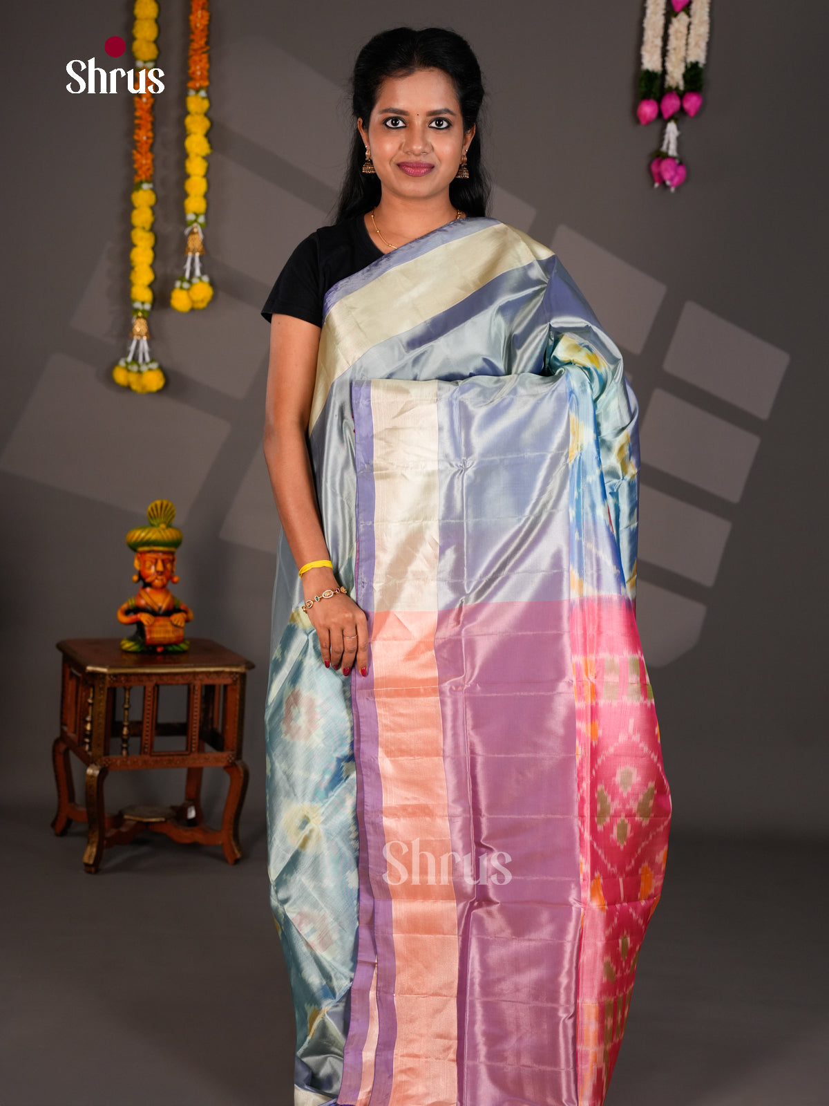 Semi uppada Saree - EBS25031 - Shop on Shrus.com