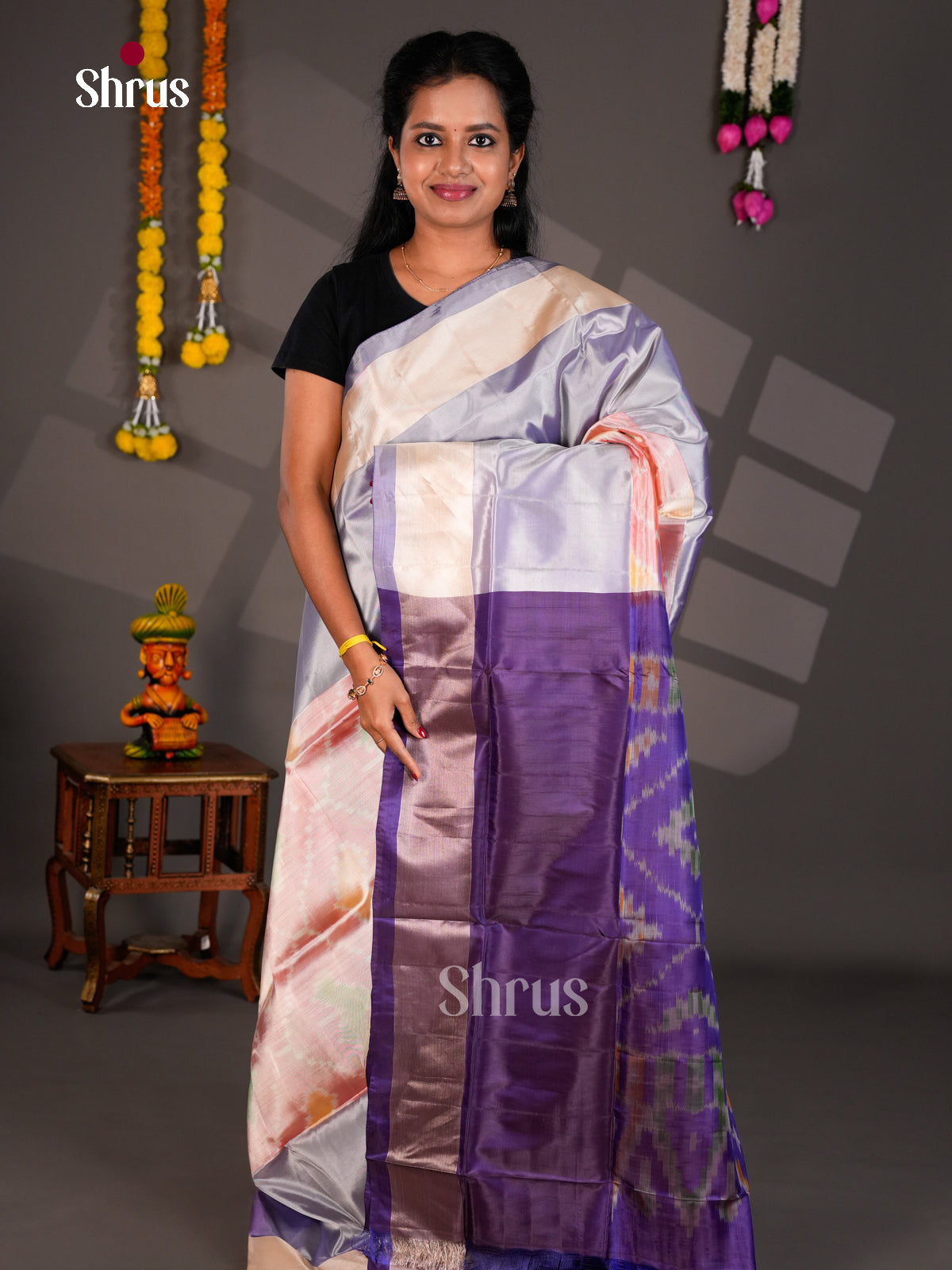 Semi uppada Saree - EBS25034 - Shop on Shrus.com