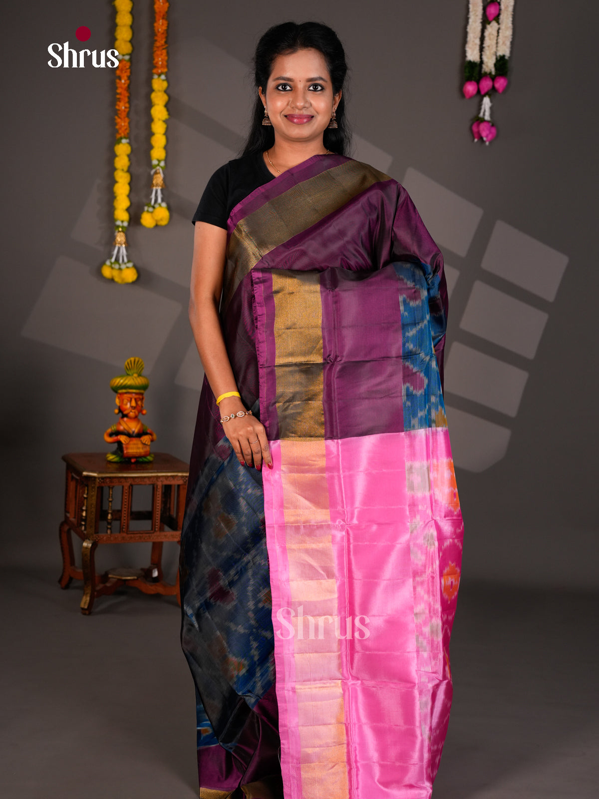 Semi uppada Saree - EBS25061 - Shop on Shrus.com