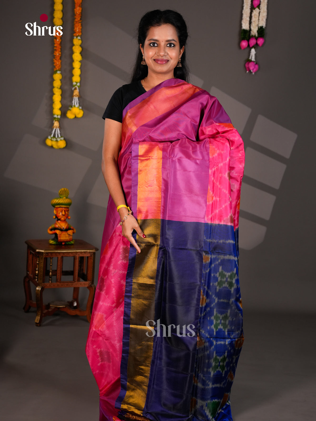 Semi uppada Saree - EBS25070 - Shop on Shrus.com