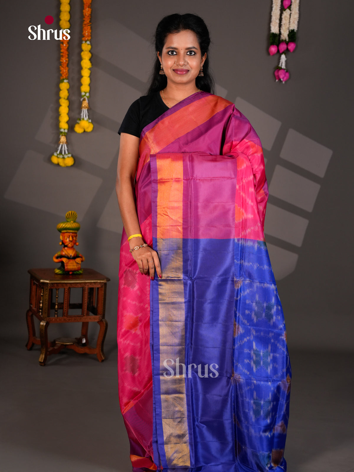 Semi uppada Saree - EBS25088 - Shop on Shrus.com