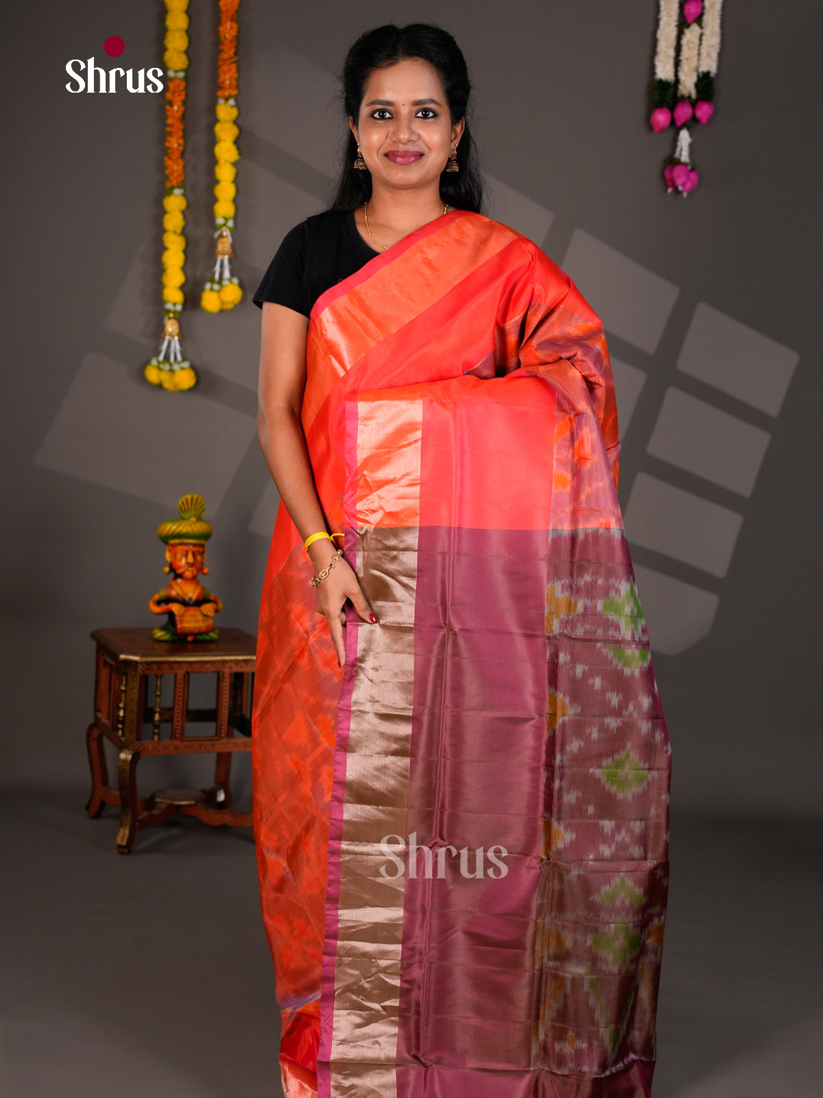 Semi uppada Saree - EBS25089 - Shop on Shrus.com