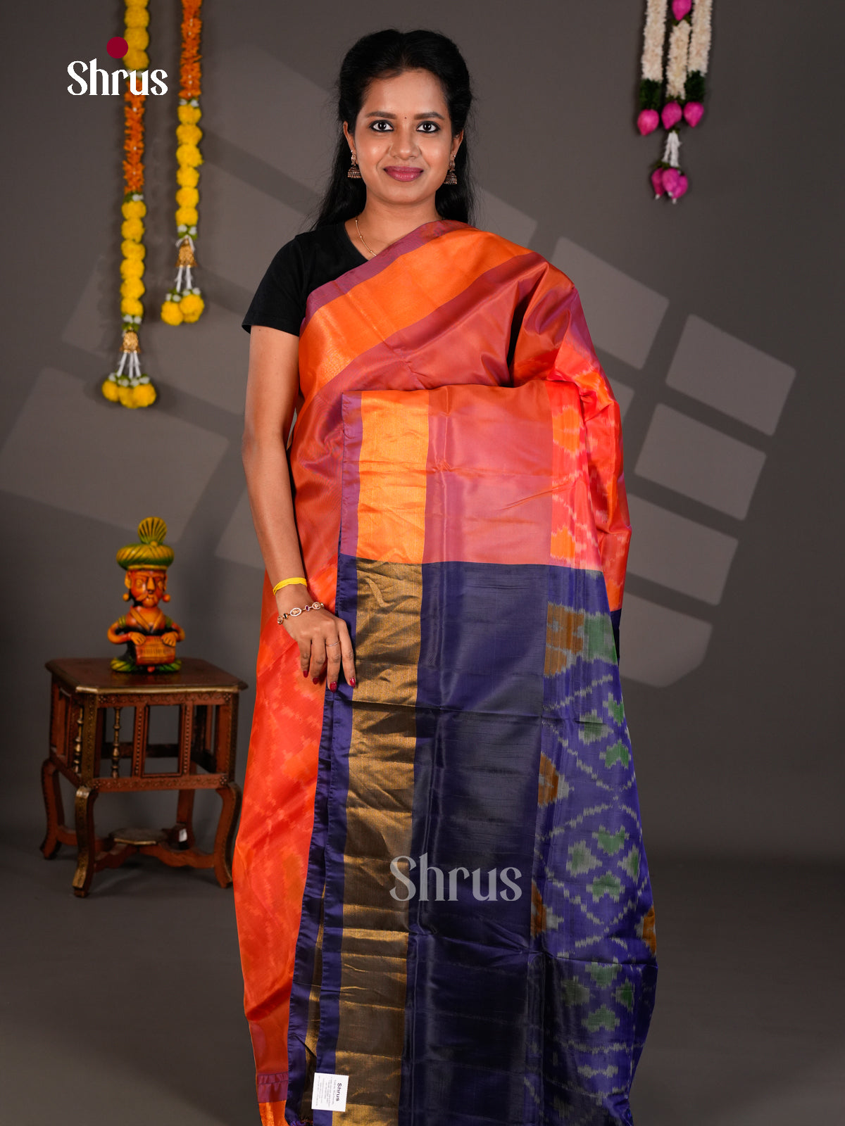 Semi uppada Saree - EBS25095 - Shop on Shrus.com