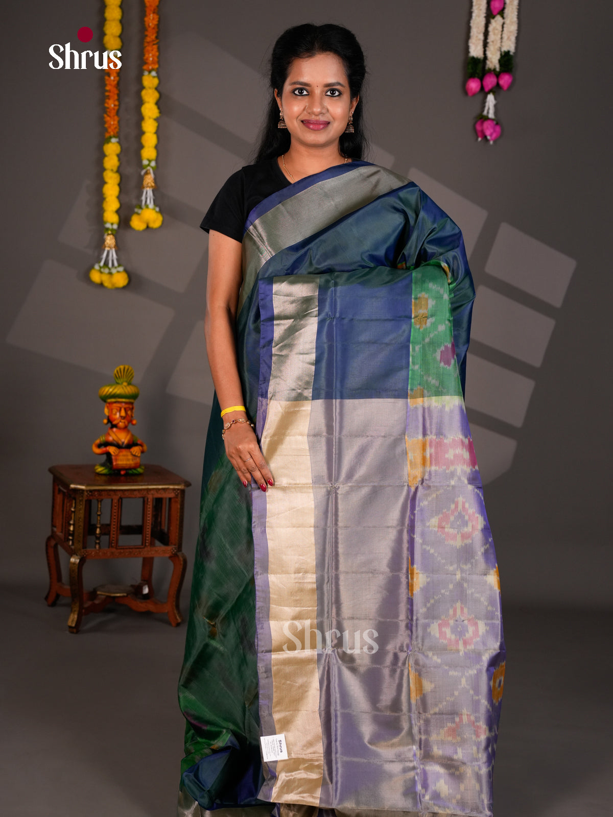 Semi uppada Saree - EBS25198 - Shop on Shrus.com