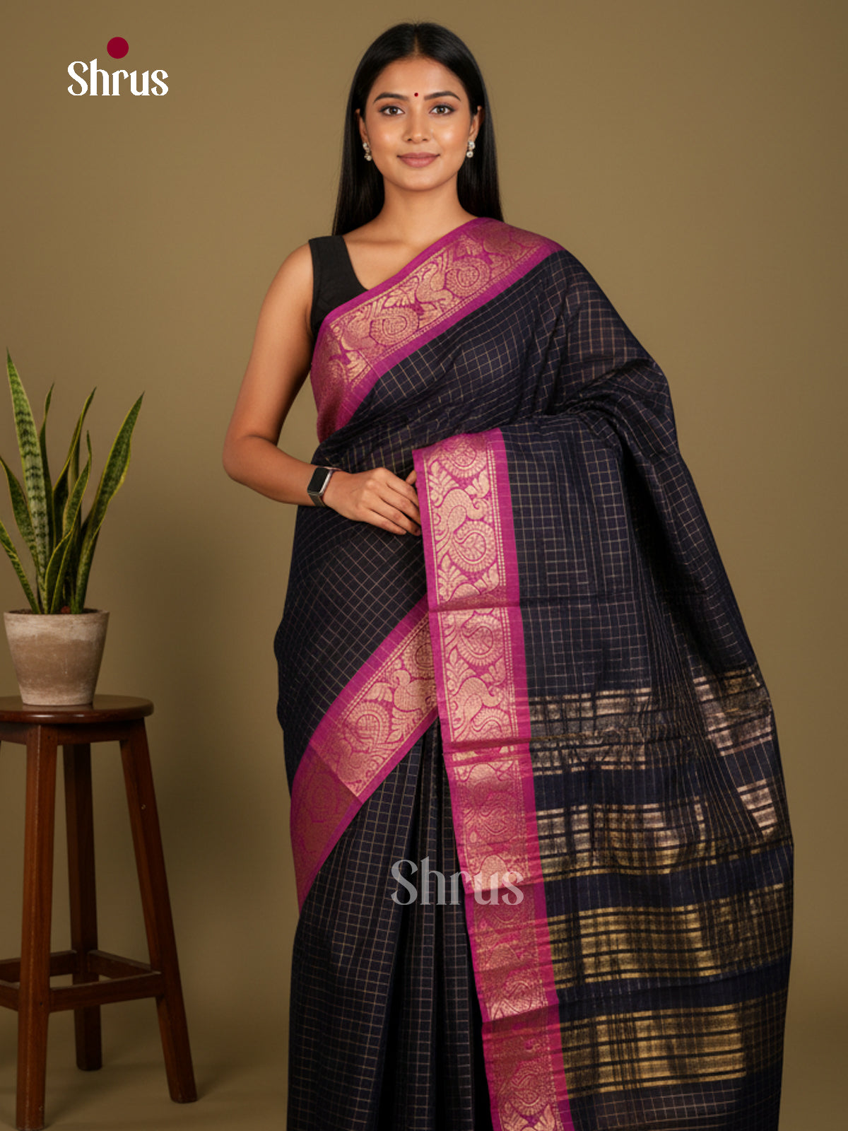 EBS26009 - Sungudi Cotton Saree - Shop on Shrus.com