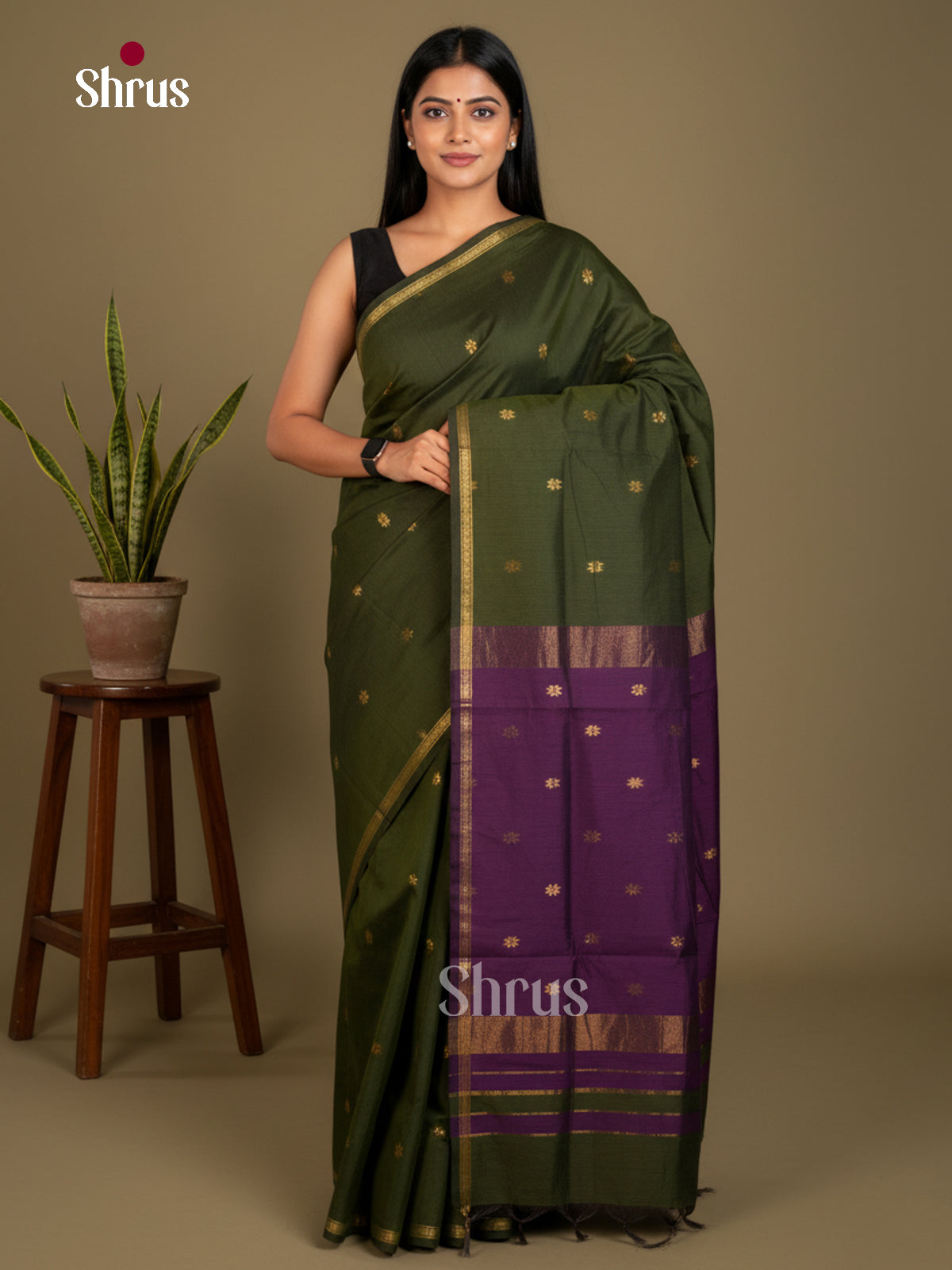 EBS26076 - Semi Maheshwari Saree - Shop on Shrus.com