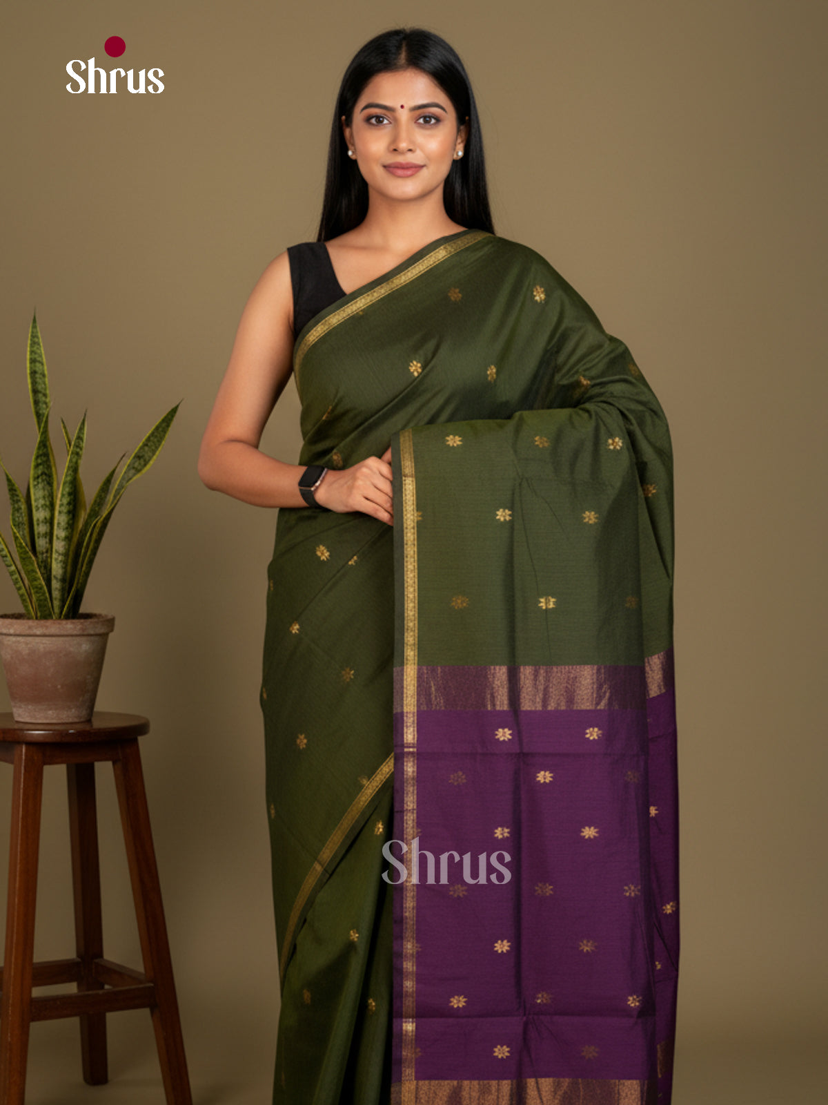 EBS26076 - Semi Maheshwari Saree - Shop on Shrus.com
