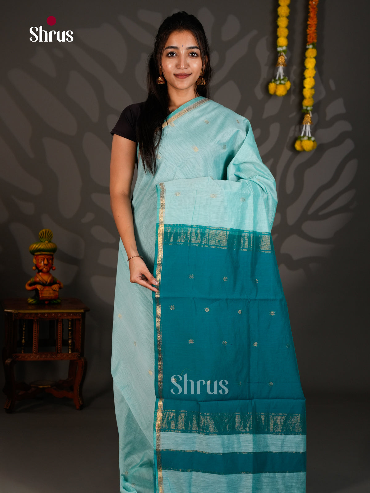 EBS26078 - Semi Maheshwari Saree - Shop on Shrus.com