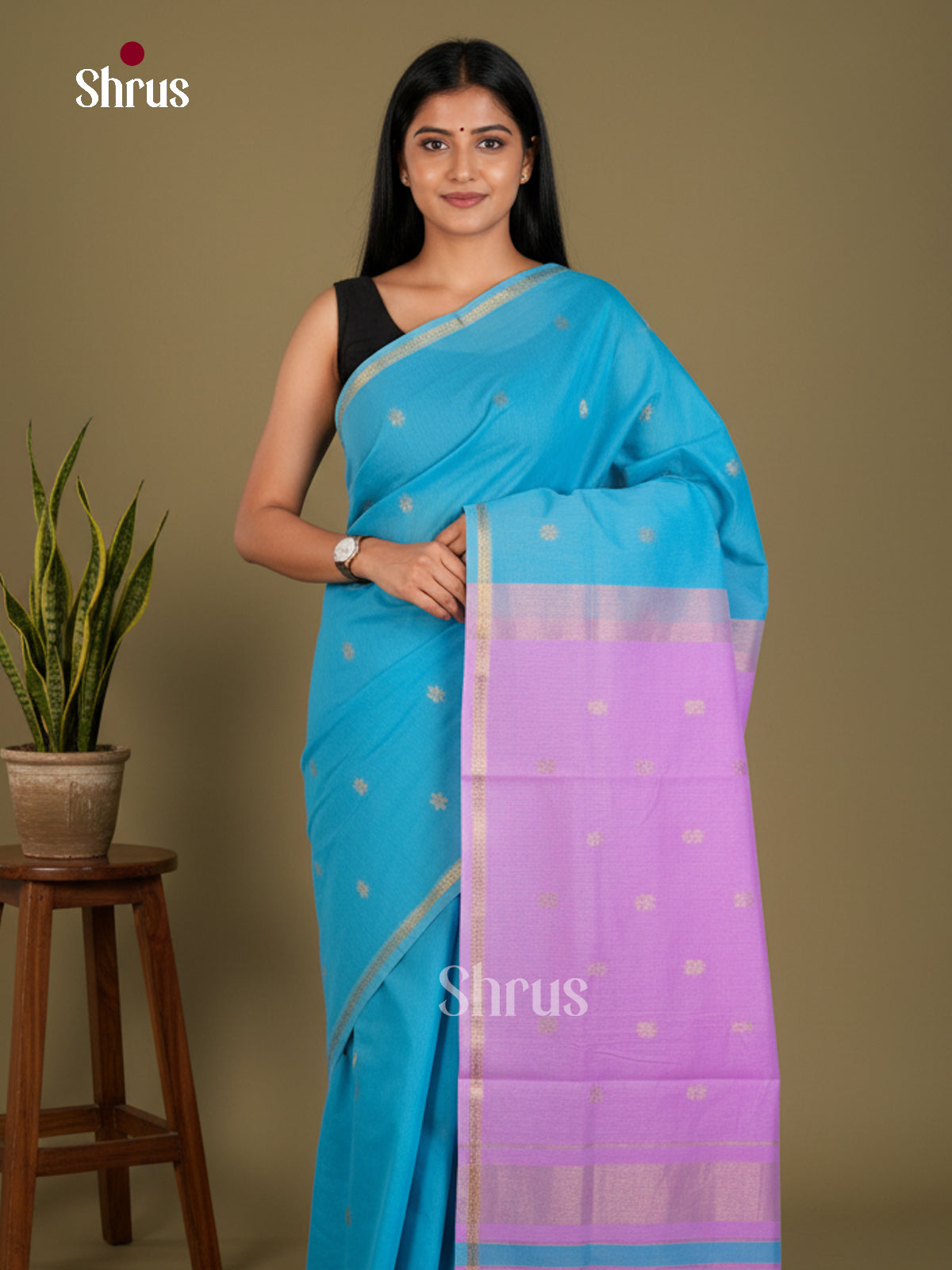 EBS26079 - Semi Maheshwari Saree - Shop on Shrus.com