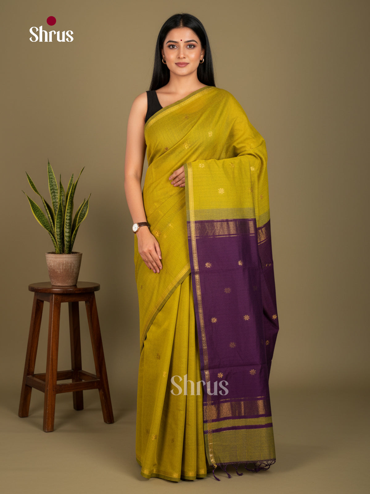 EBS26084 - Semi Maheshwari Saree - Shop on Shrus.com