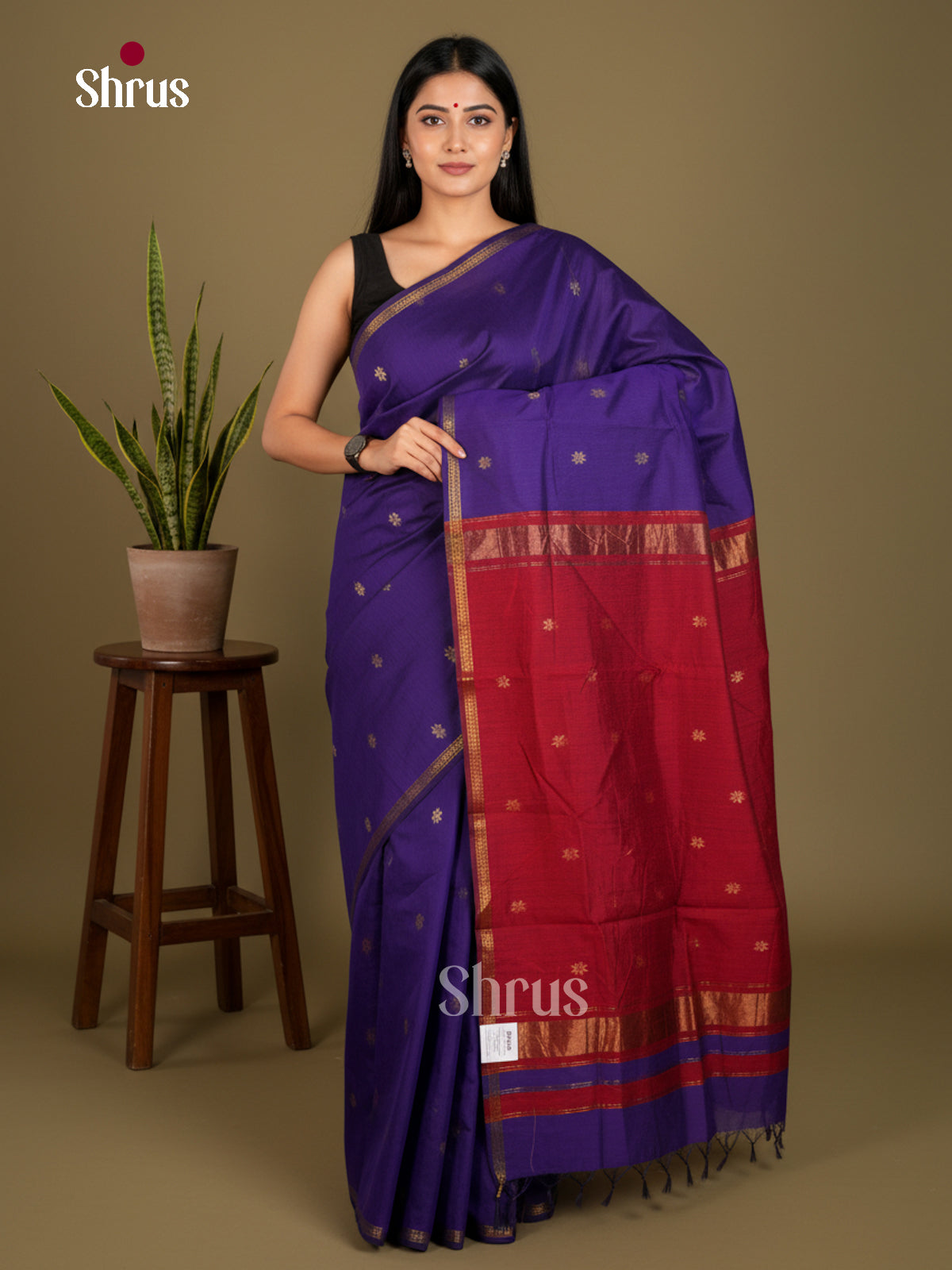 EBS26088 - Semi Maheshwari Saree - Shop on Shrus.com