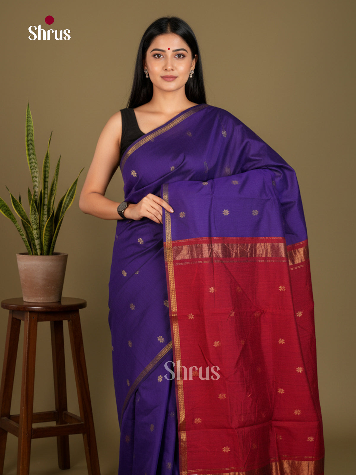 EBS26088 - Semi Maheshwari Saree - Shop on Shrus.com