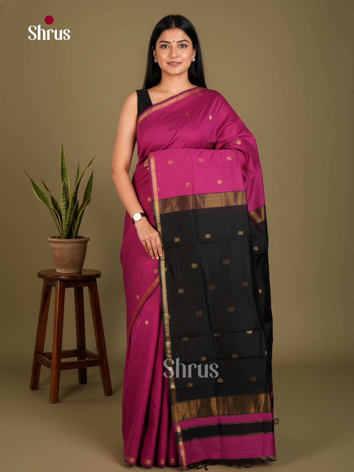 EBS26091 - Semi Maheshwari Saree - Shop on Shrus.com