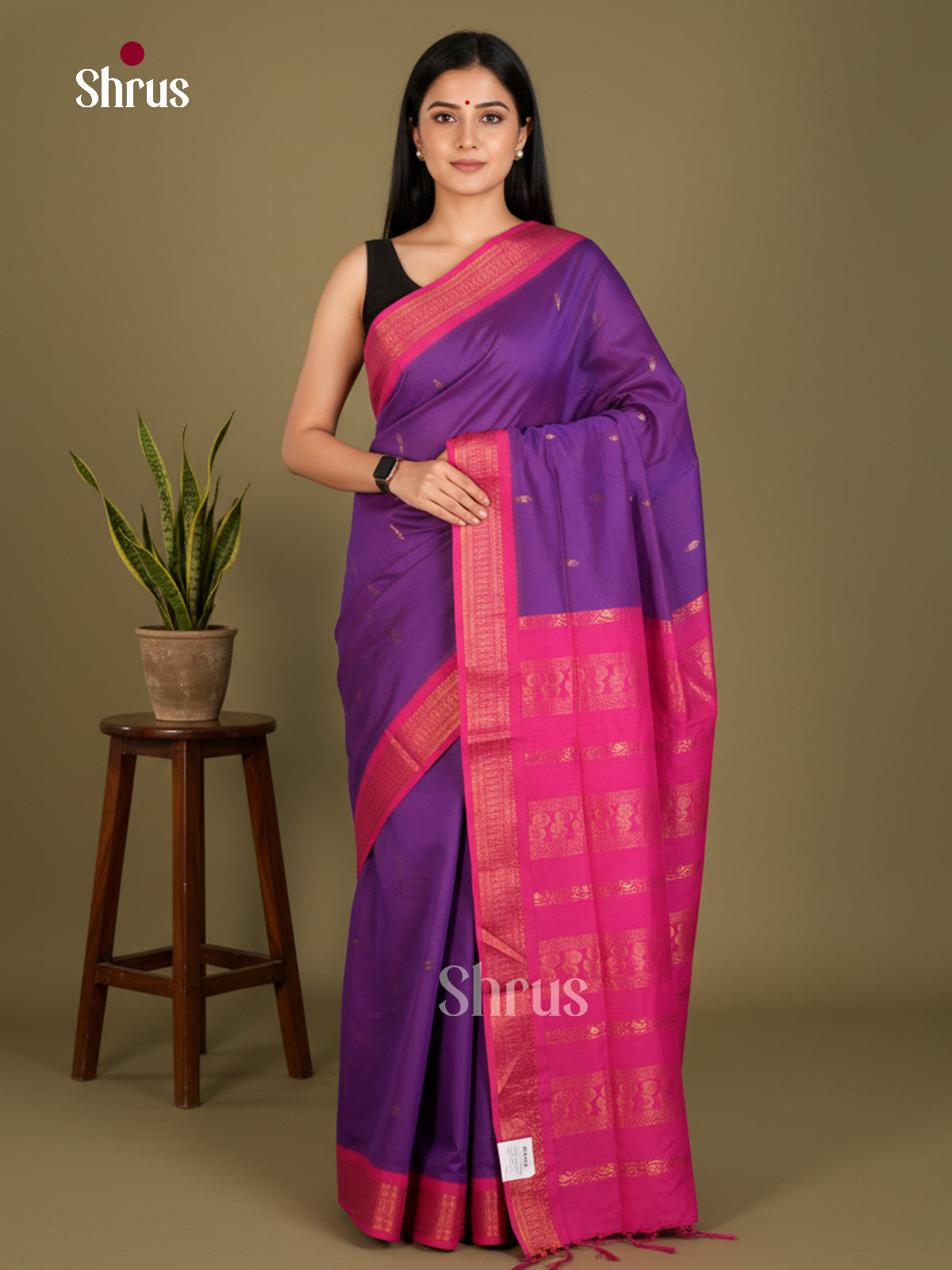 EBS26096 - Kalyani Cotton Saree - Shop on Shrus.com