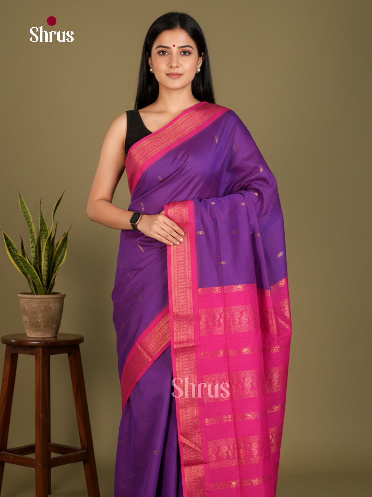 EBS26096 - Kalyani Cotton Saree - Shop on Shrus.com