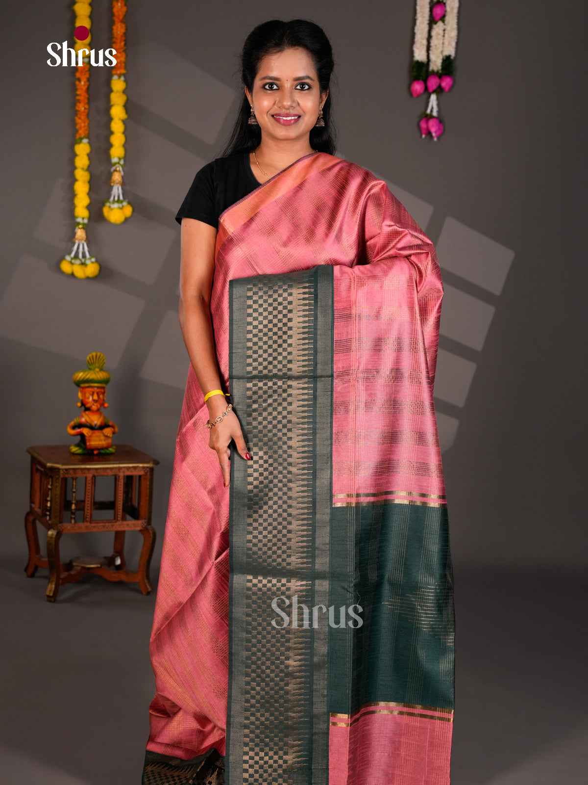 EBS26189 - Semi Rawsilk Saree - Shop on Shrus.com