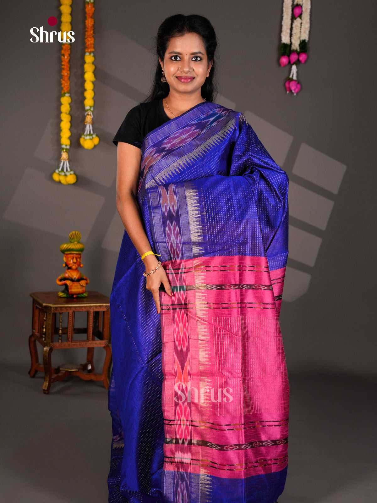 EBS26298 - Semi Rawsilk Saree - Shop on Shrus.com