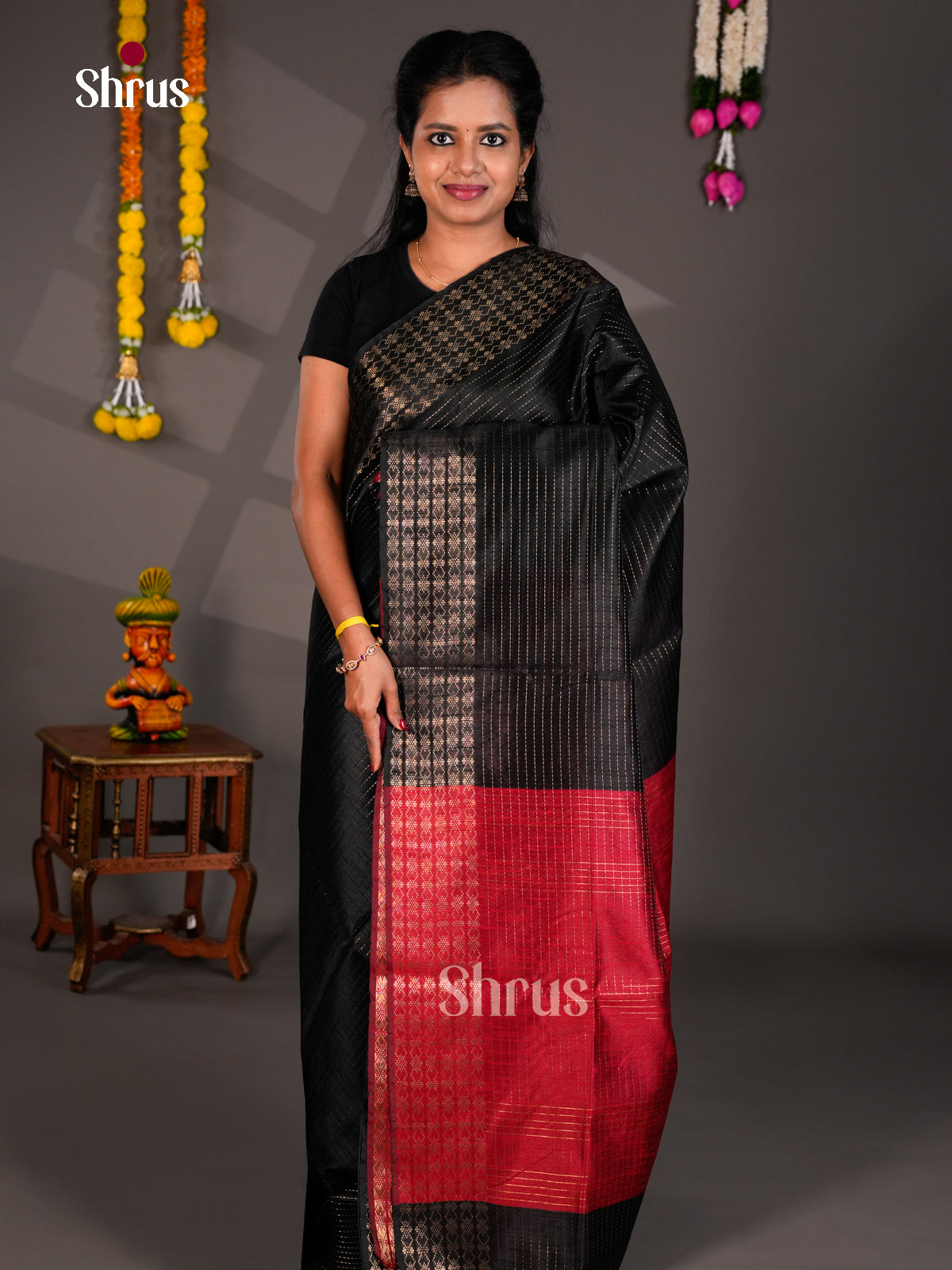 EBS26389 - Semi Rawsilk Saree - Shop on Shrus.com