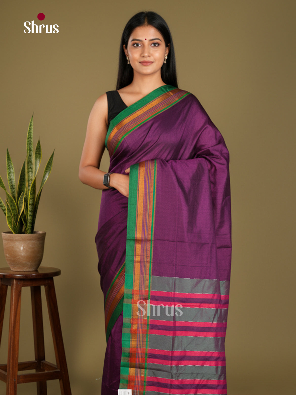 Narayanpet Cotton Saree - EBS28002 - Shop on Shrus.com