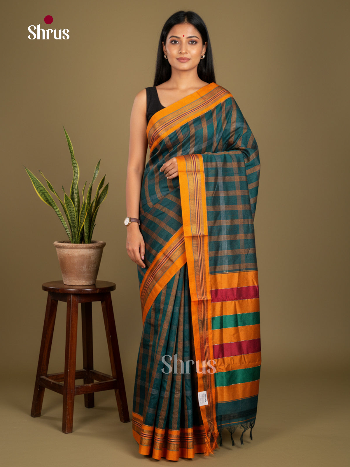Narayanpet Cotton Saree - EBS28028 - Shop on Shrus.com