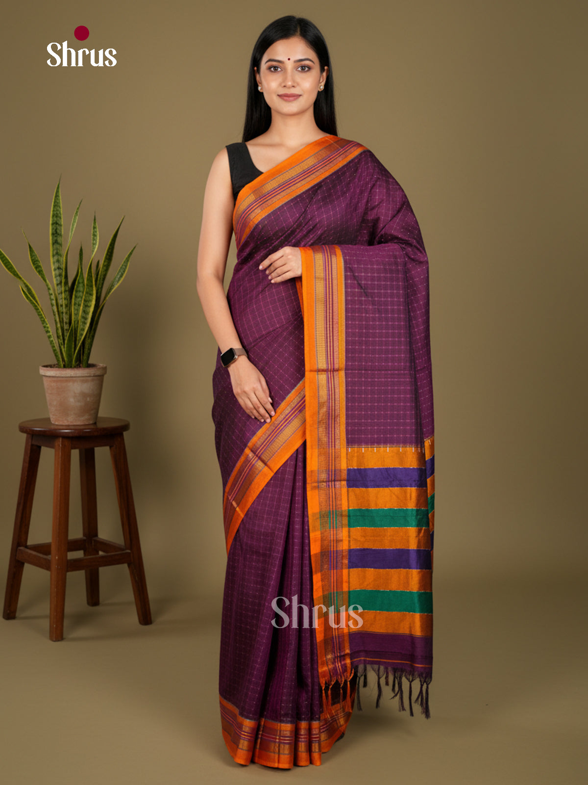 Narayanpet Cotton Saree - EBS28043 - Shop on Shrus.com
