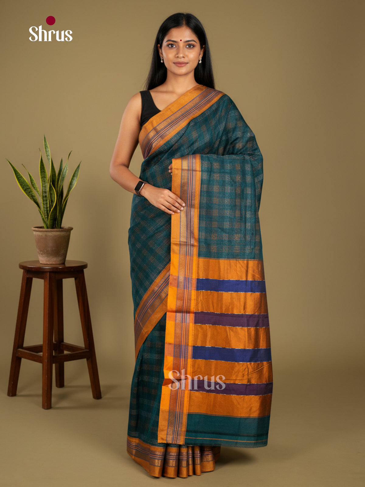 Narayanpet Cotton Saree - EBS28047 - Shop on Shrus.com
