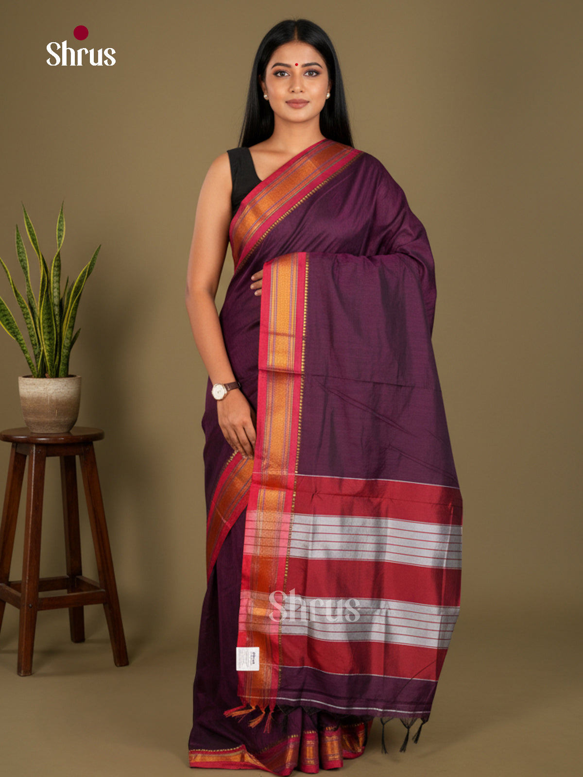 Narayanpet Cotton Saree - EBS28056 - Shop on Shrus.com