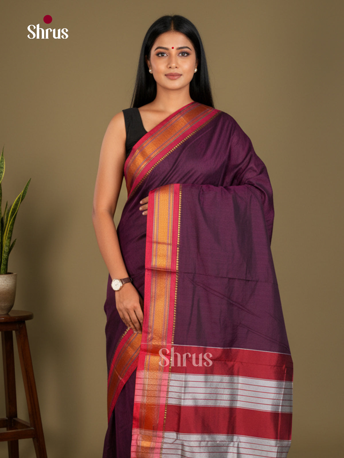 Narayanpet Cotton Saree - EBS28056 - Shop on Shrus.com