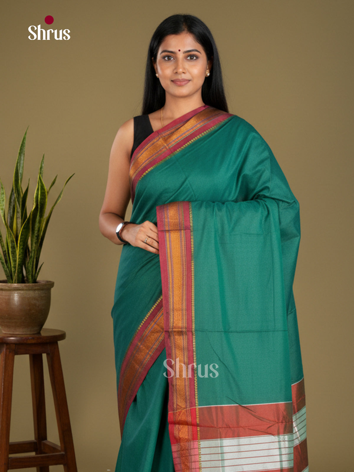 Narayanpet Cotton Saree - EBS28057 - Shop on Shrus.com