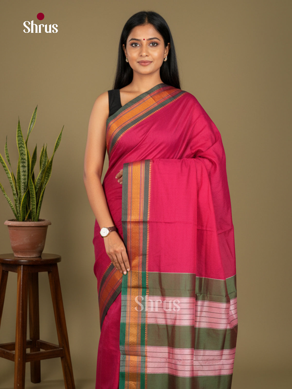 Narayanpet Cotton Saree - EBS28063 - Shop on Shrus.com