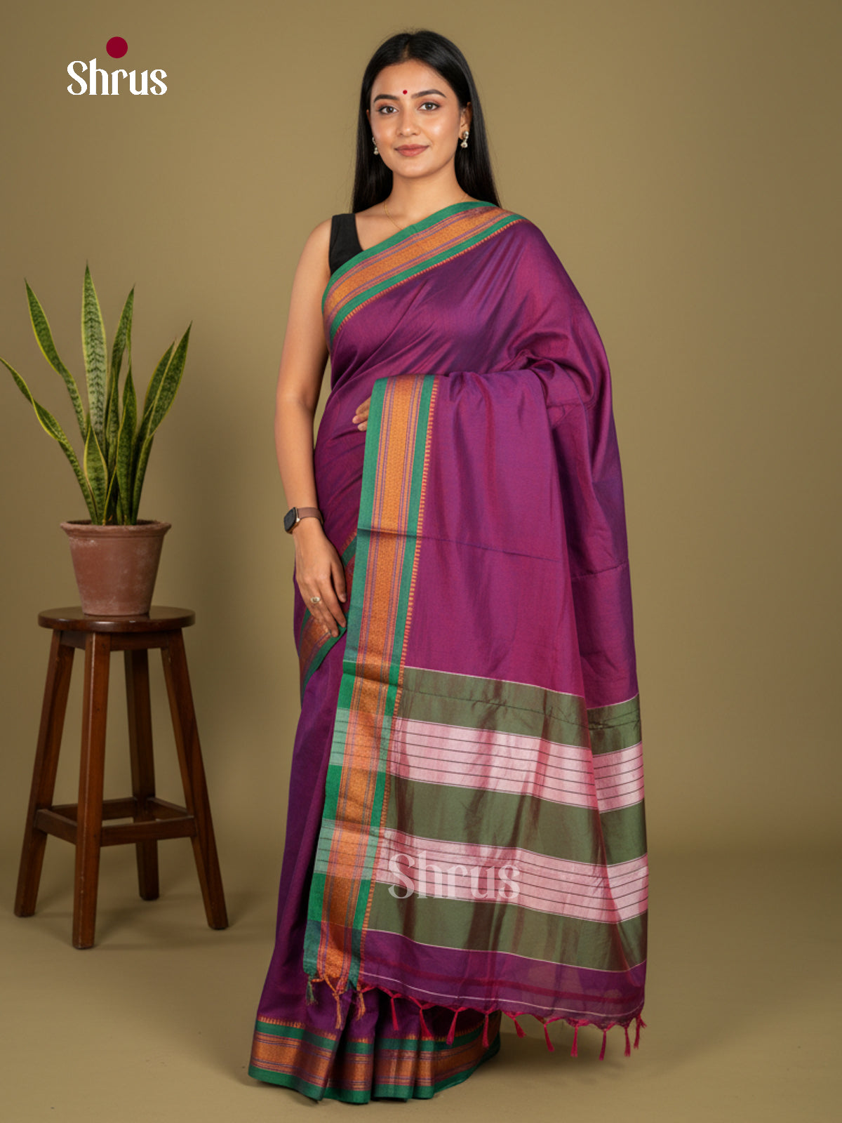 Narayanpet Cotton Saree - EBS28065 - Shop on Shrus.com