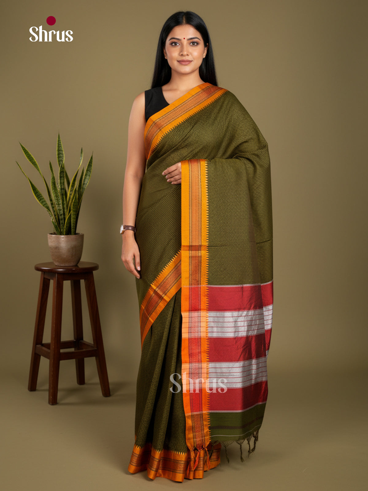 Narayanpet Cotton Saree - EBS28070 - Shop on Shrus.com