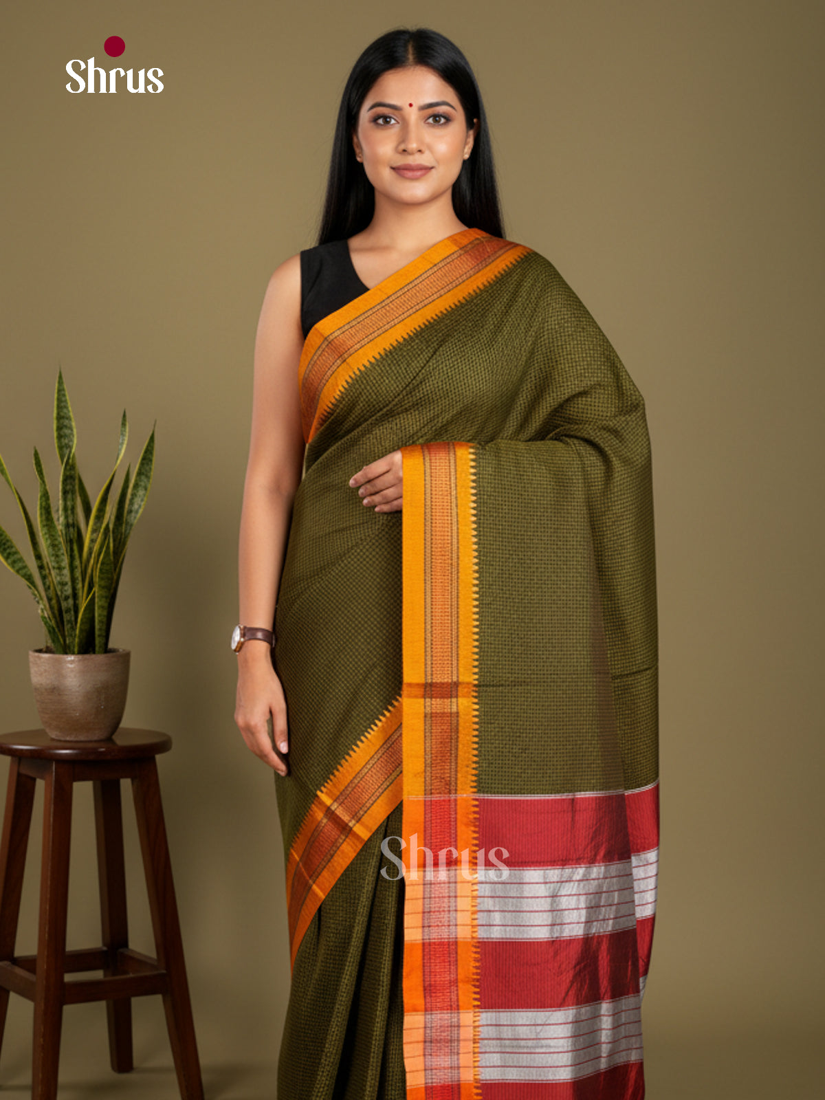 Narayanpet Cotton Saree - EBS28070 - Shop on Shrus.com