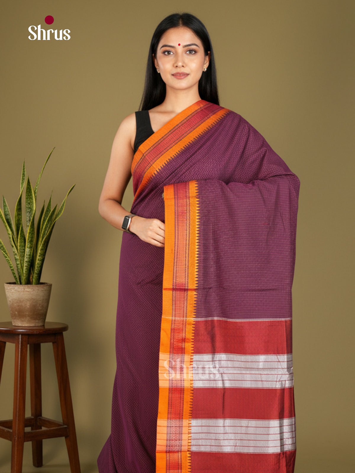 Narayanpet Cotton Saree - EBS28074 - Shop on Shrus.com