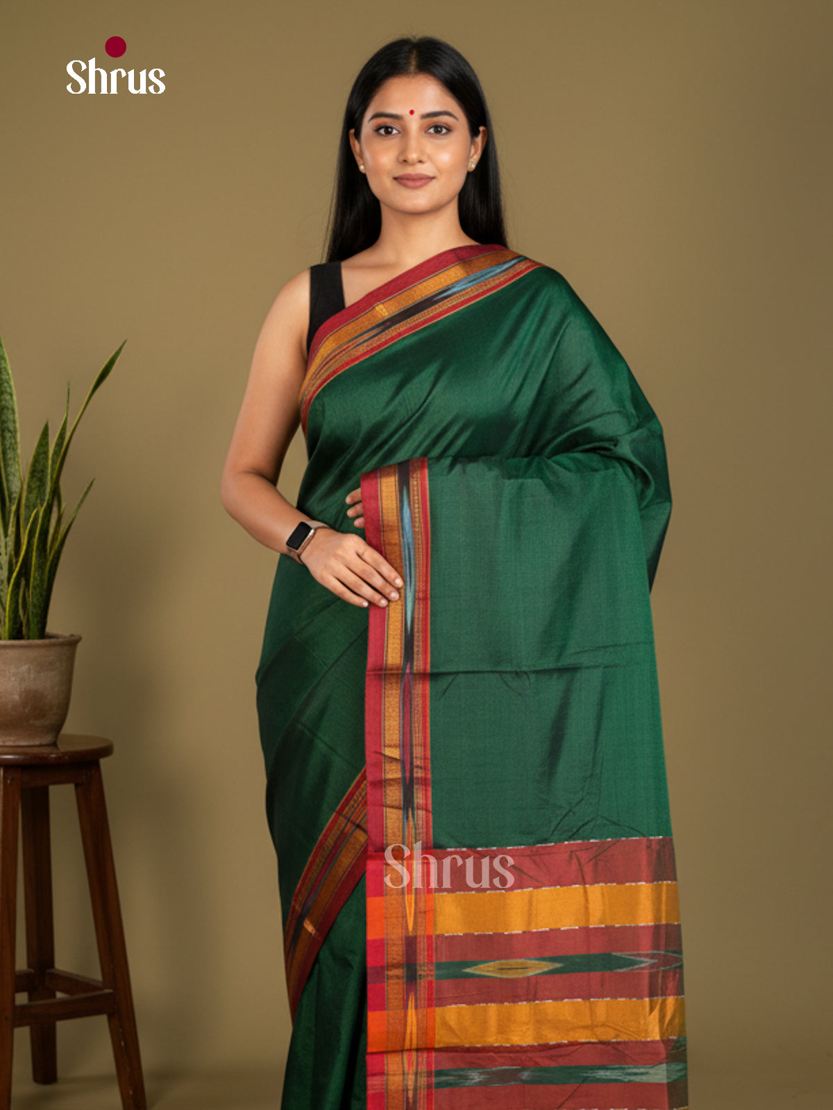 Narayanpet Cotton Saree - EBS28078 - Shop on Shrus.com