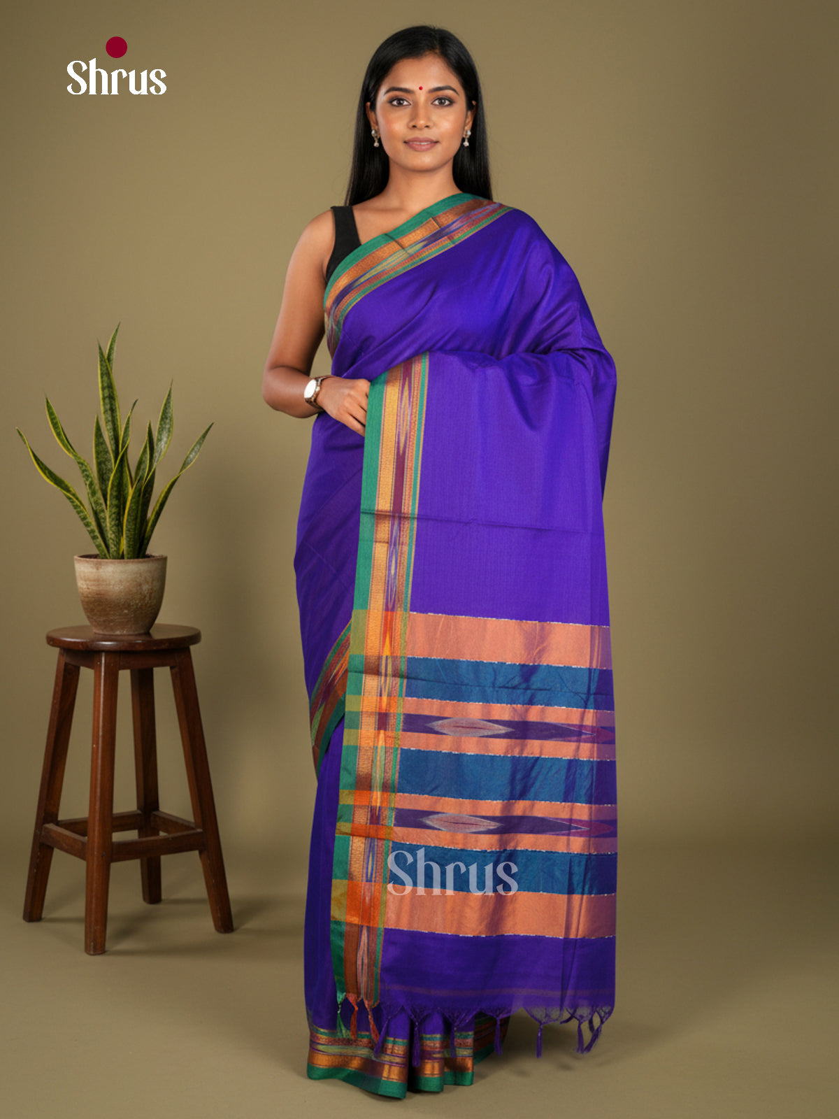 Narayanpet Cotton Saree - EBS28087 - Shop on Shrus.com