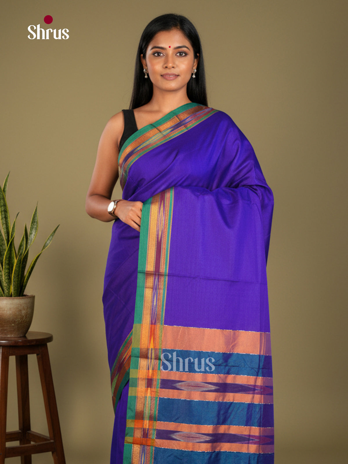 Narayanpet Cotton Saree - EBS28087 - Shop on Shrus.com