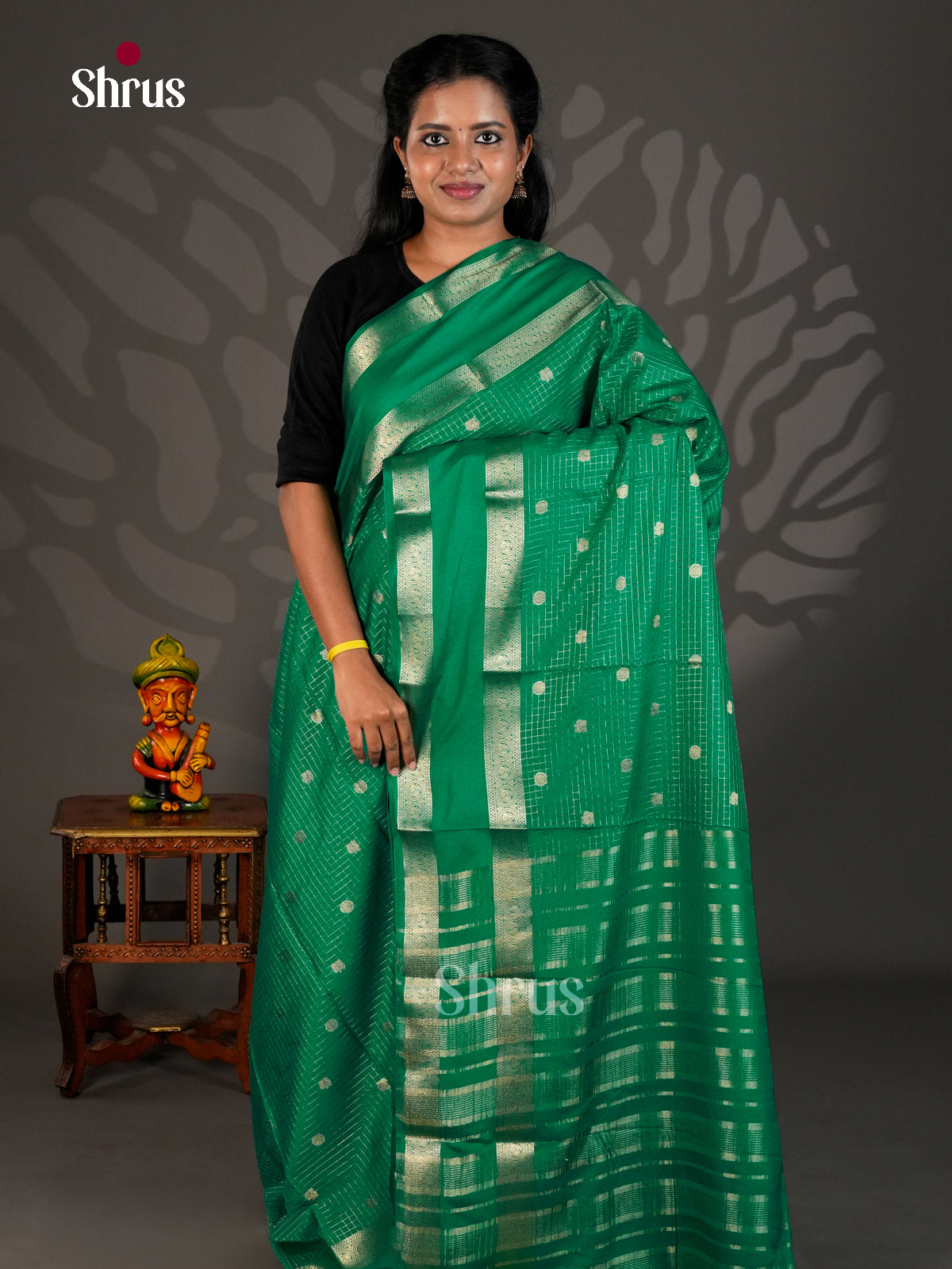 Semi Chiniya Saree - EBS28113 - Shop on Shrus.com