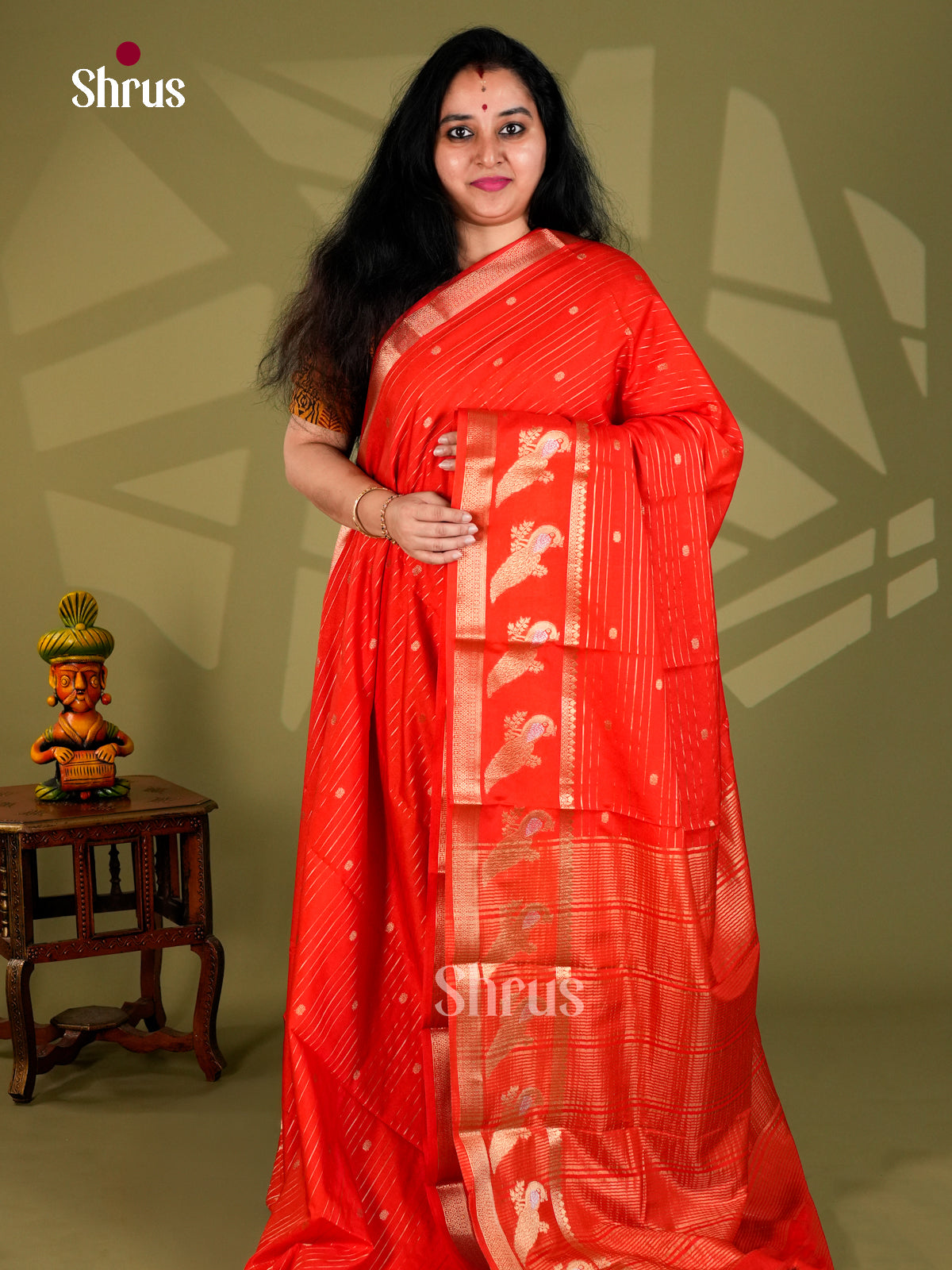 Semi Mysoresilk Saree - EBS28171 - Shop on Shrus.com
